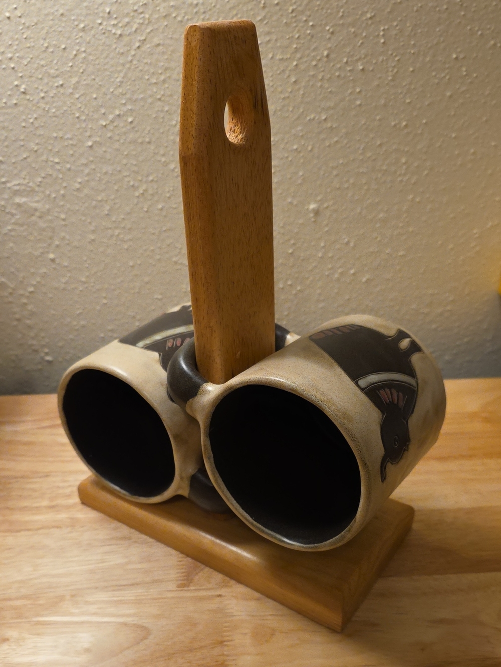 Solid Wood Mug HOLDER For Mara Stoneware Artisan Mugs (See Description)